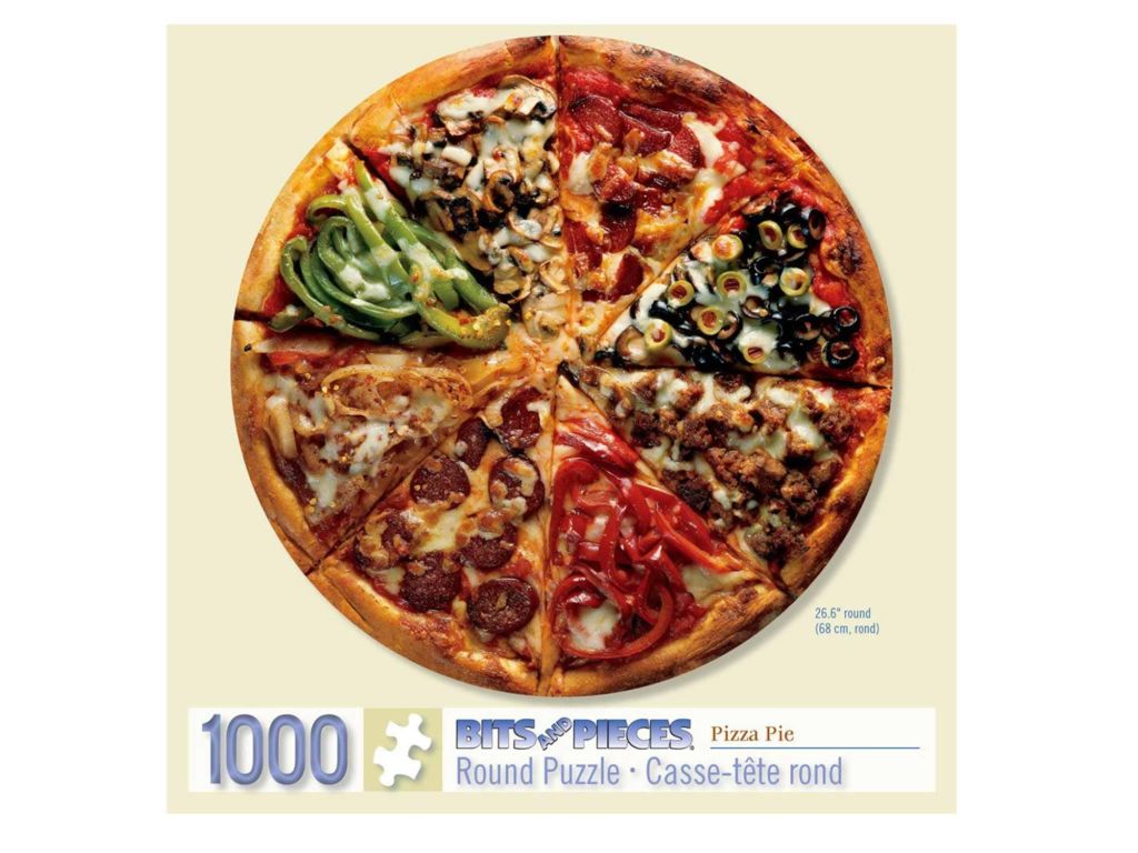 Bits and Pieces-Pizza Pie - 1000 Piece Round Jigsaw Puzzle