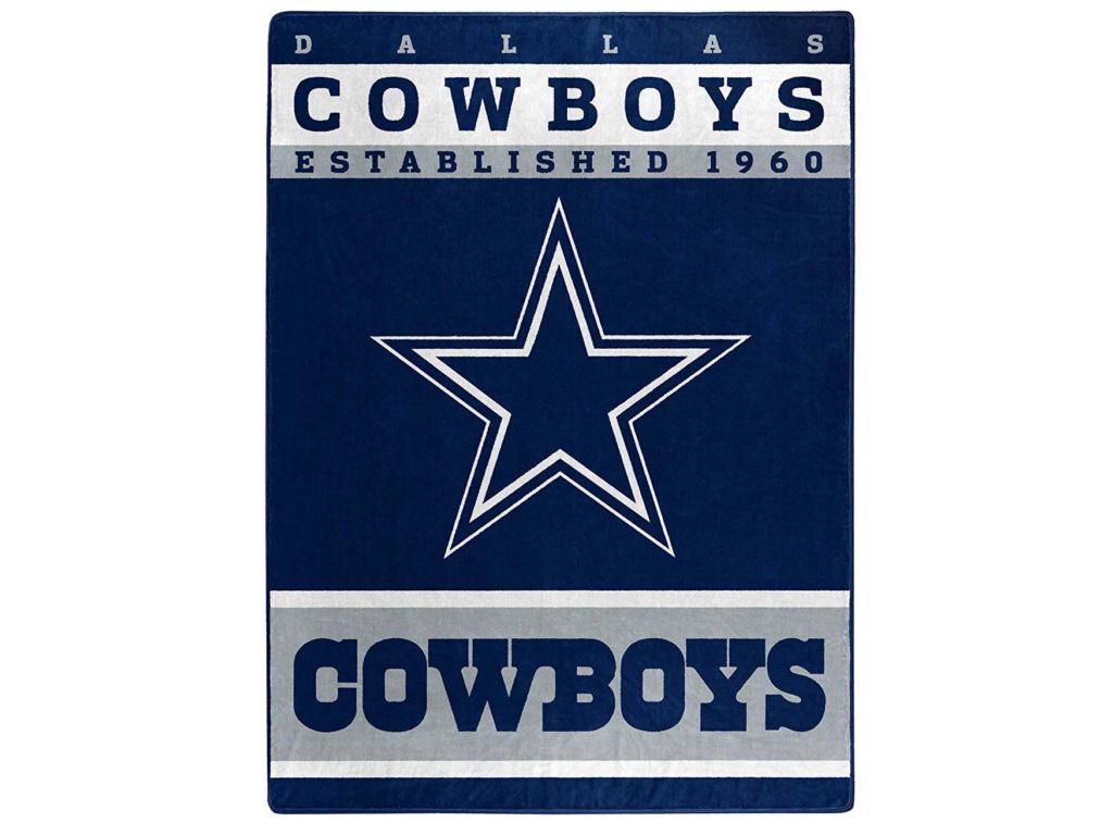 Dallas Cowboys 12th Man Plush Raschel Throw Blanket