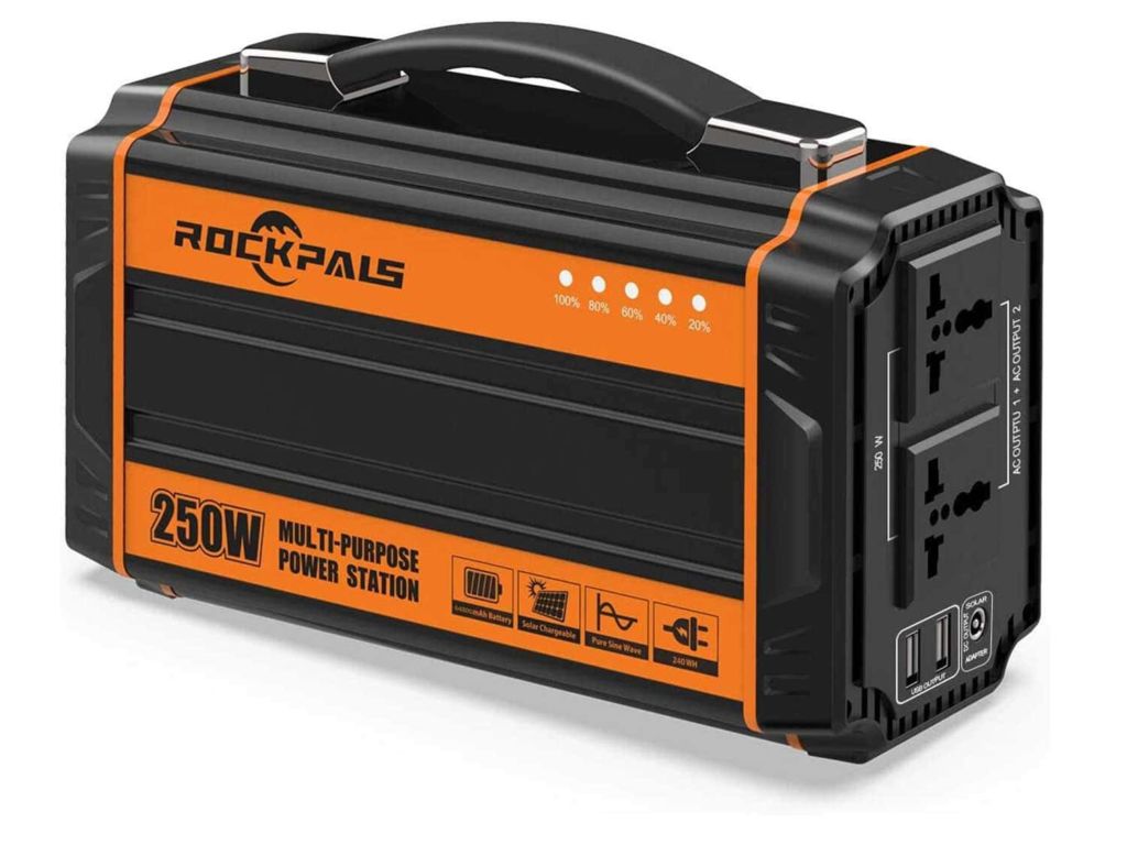 Rockpals 250-Watt Portable Generator