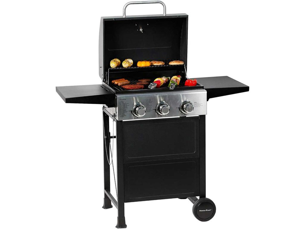 Master Cook 3 Burner BBQ Propane Gas Grill