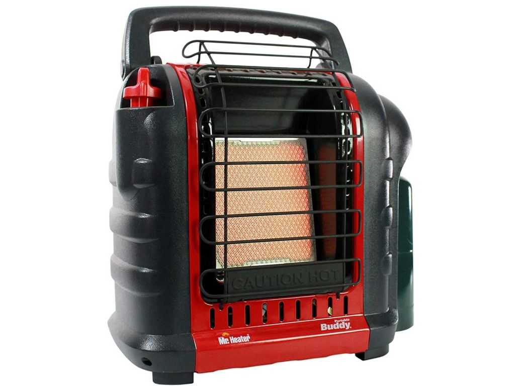 Mr. Heater F232000 MH9BX Buddy 4,000-9,000-BTU Indoor-Safe Portable Propane Radiant Heater, Red-Black