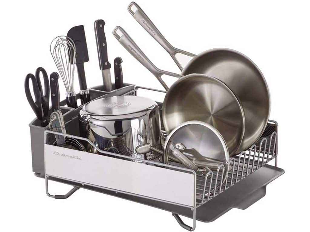 KitchenAid Full Size Dish Rack, Light Grey