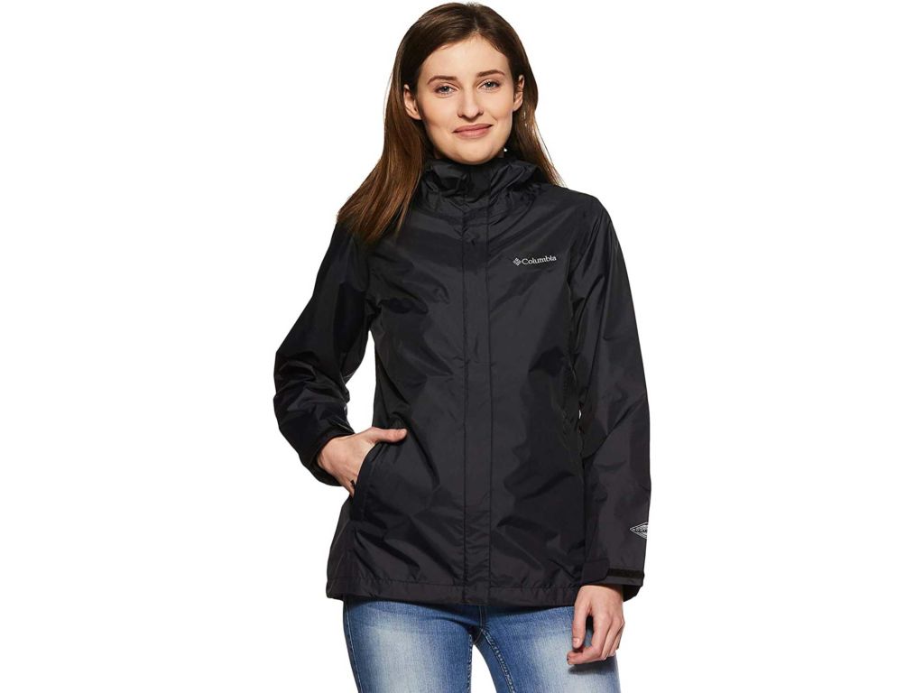 Columbia Women's Arcadia Ii Waterproof Breathable Jacket With Packable Hood