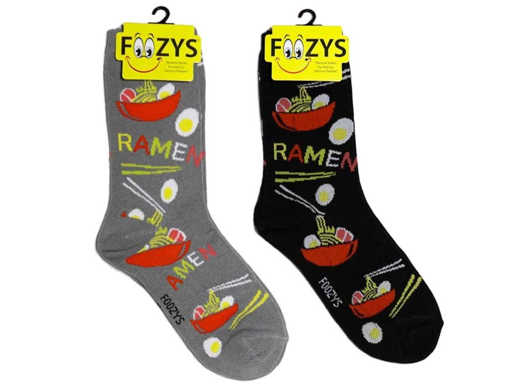 Foozys Women’s Crew Socks | Cute Fun Food & Drink Novelty Socks | 2 Pairs