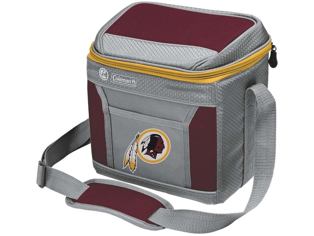 Sideview of Redskins Soft-Sided Insulated Cooler and Lunch Box