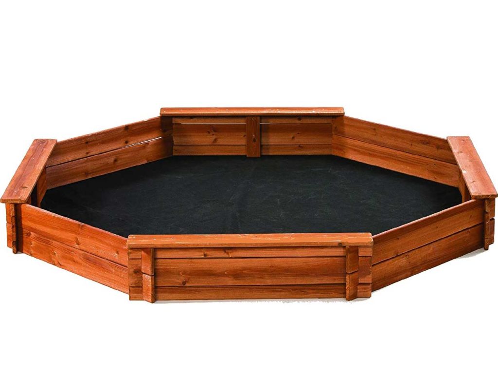 Creative Cedar Designs Octagon Wooden Sandbox