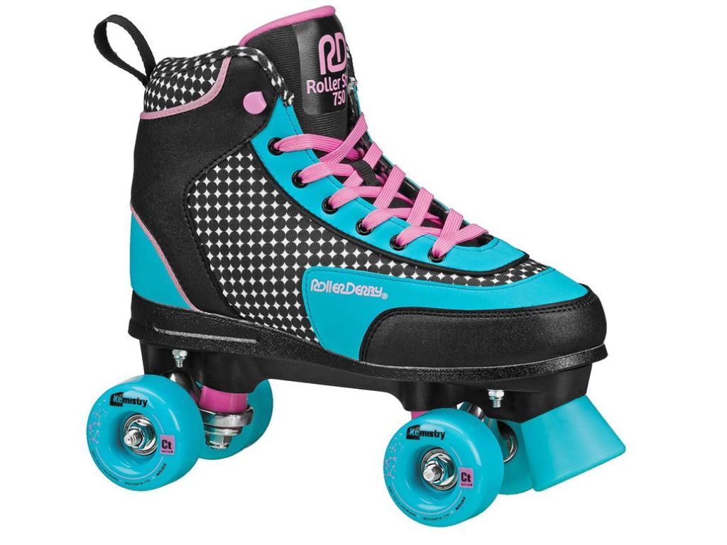 Roller Derby Roller Star Women's Roller Skates, 9, White/Purple/Blue