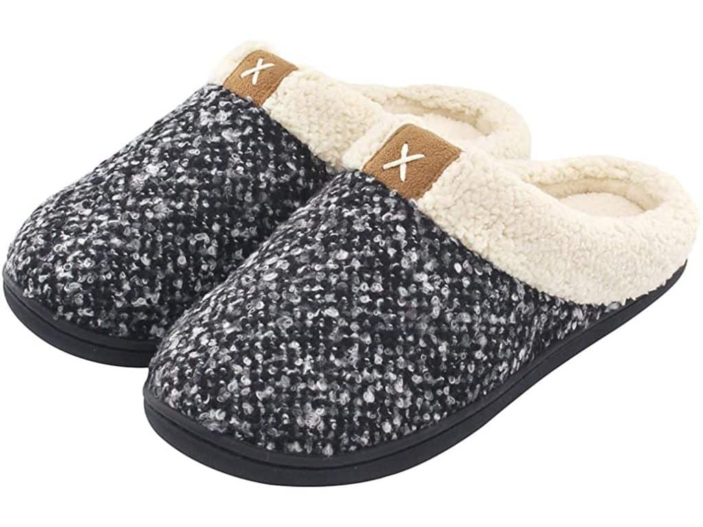 ULTRAIDEAS Women's Cozy Memory Foam Slippers Fuzzy Wool-Like Plush Fleece