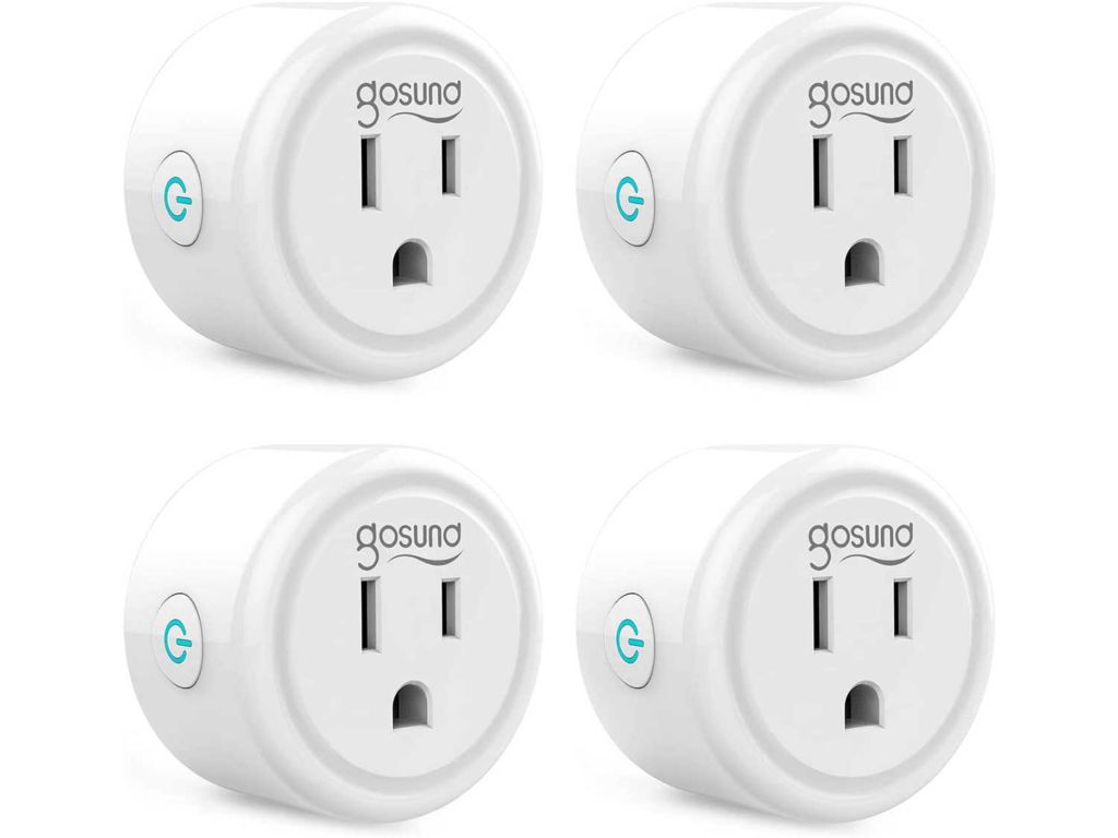 Smart Plug, Gosund Mini WiFi Outlet Works with Alexa, Google Home, No Hub Required, Remote Control Your Home Appliances from Anywhere, ETL Certified,Only Supports 2.4GHz Network(4 Pieces)