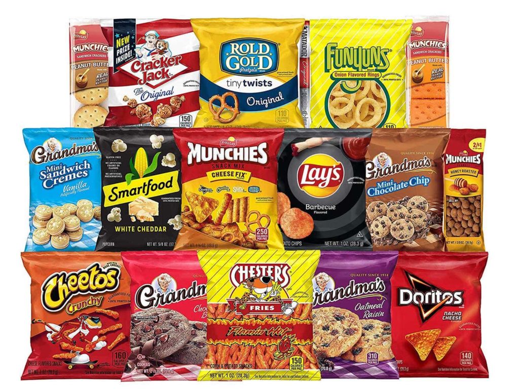 Frito-Lay Ultimate Snack Care Package, Variety Assortment of Chips, Cookies, Crackers & More, 40 Count