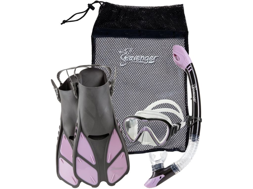 Seavenger Aviator Snorkeling Set with Gear Bag