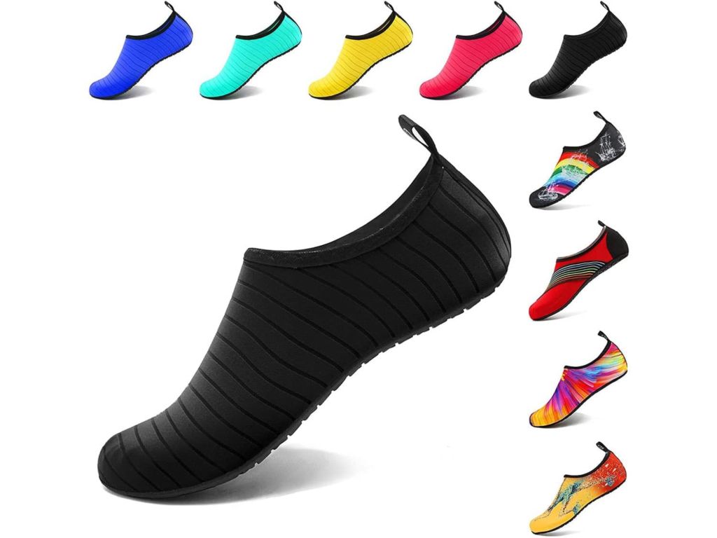 VIFUUR Water Sports Shoes Barefoot Quick-Dry Aqua Yoga Socks Slip-on for Men Women Kids