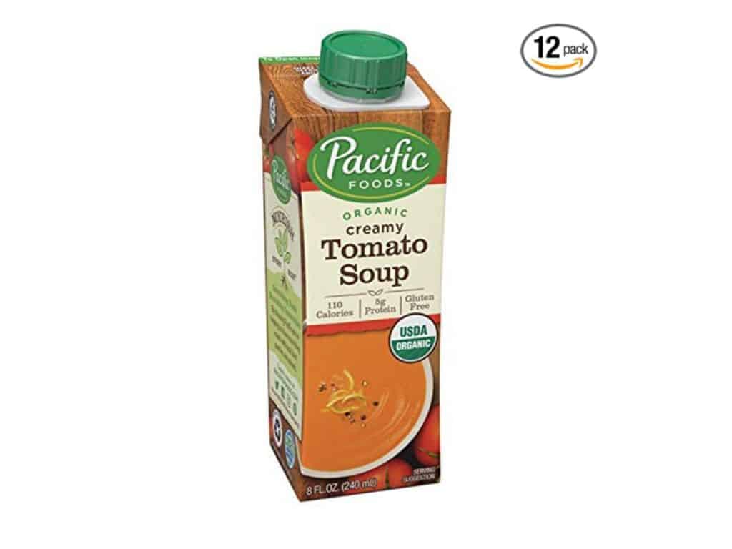 Pacific Foods Organic Creamy Tomato Soup, 8-Ounce Cartons, 12-Pack