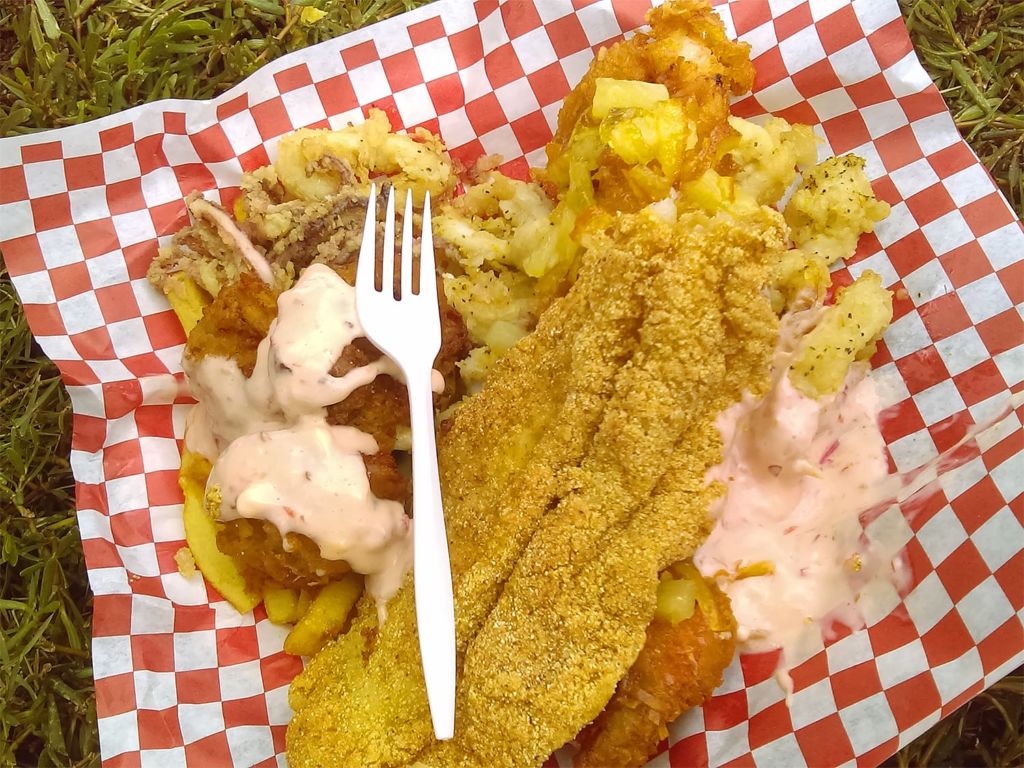 fried fish platter