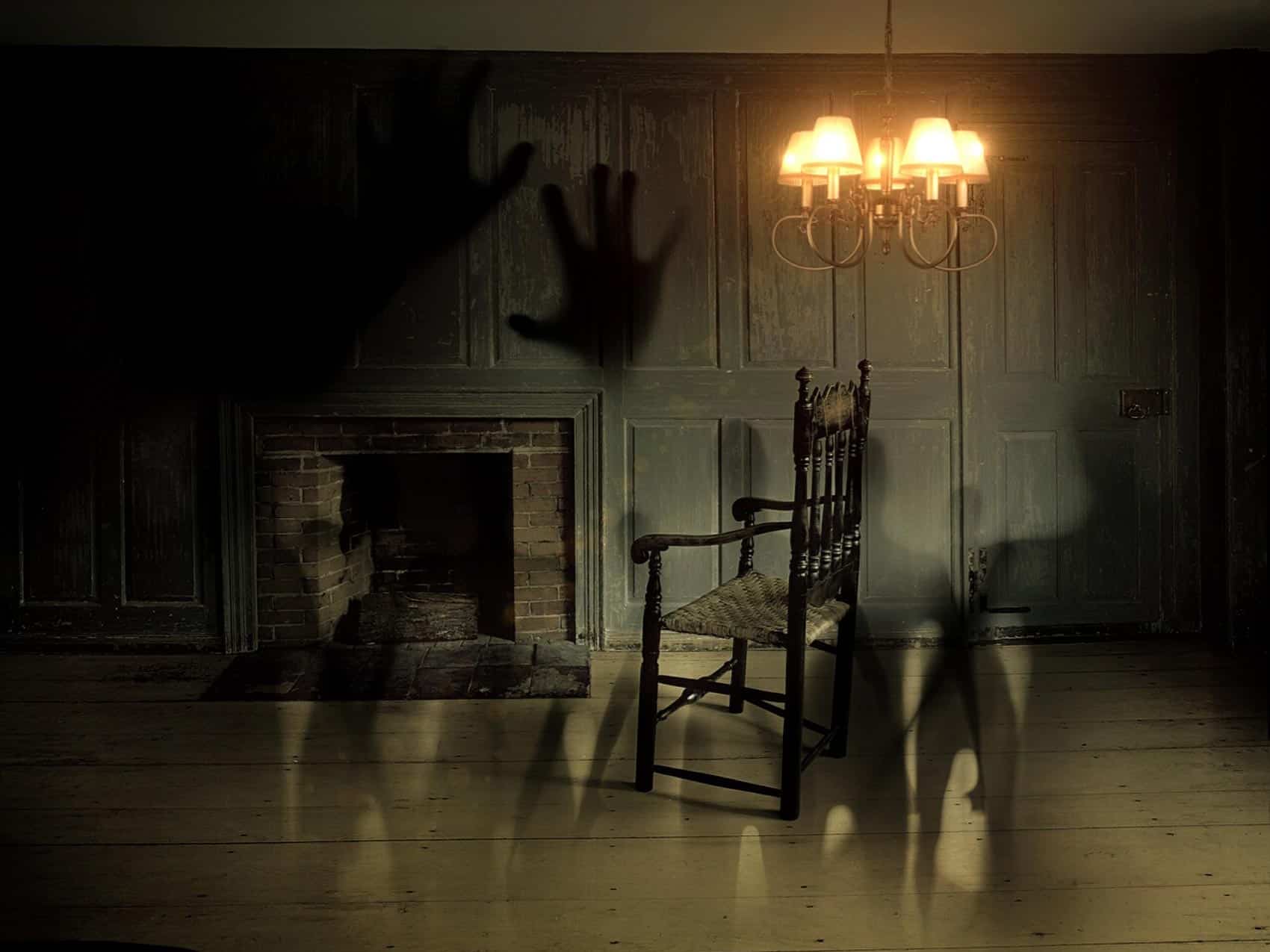 Spooky haunted room