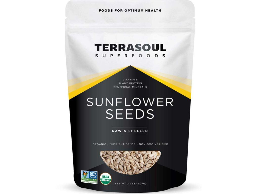 Terrasoul Superfoods Organic Hulled Sunflower Seeds, 2 Pounds