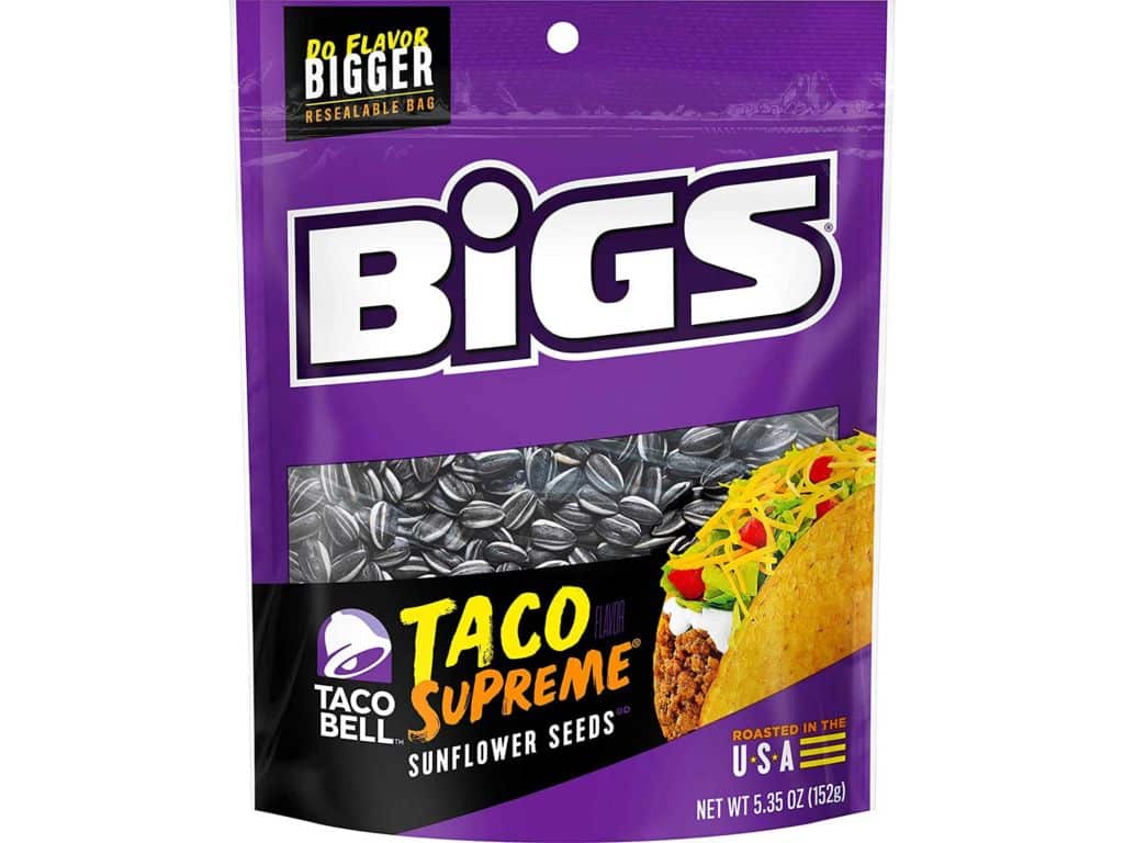 BIGS Taco Bell Taco Supreme Sunflower Seeds, 5.35 Ounce (Pack of 12)