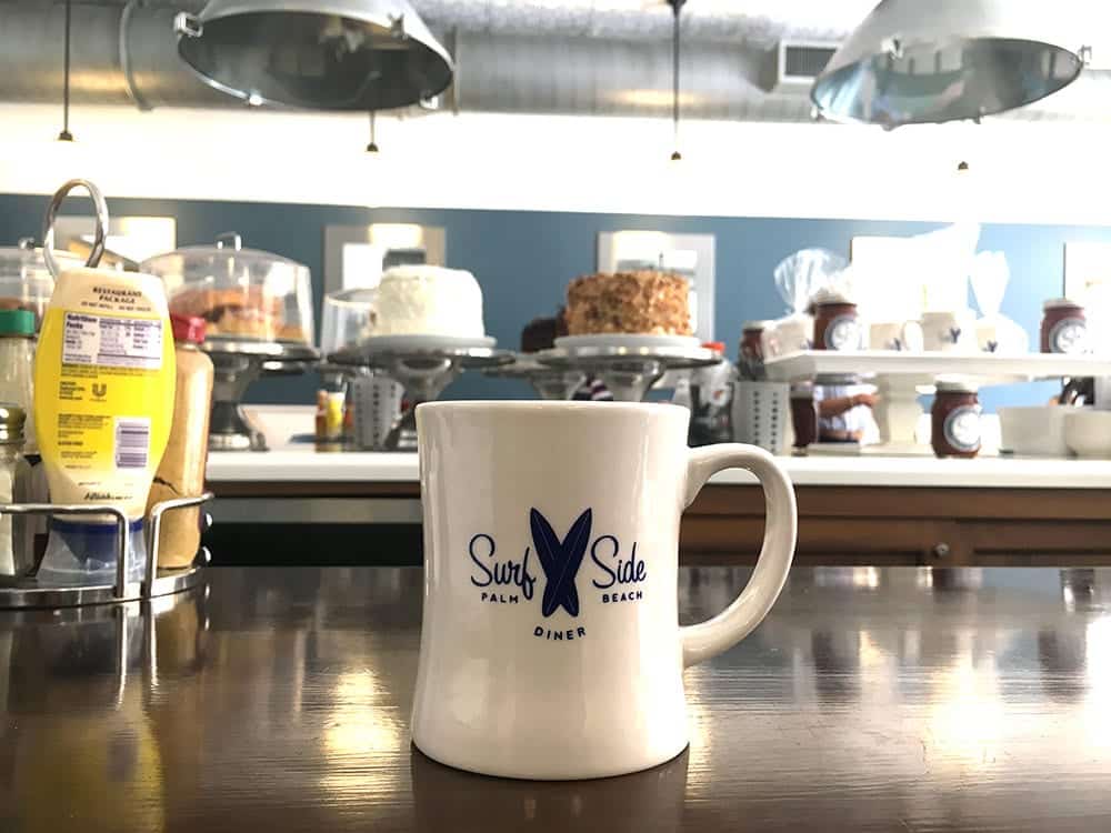surfside diner, coffee mug