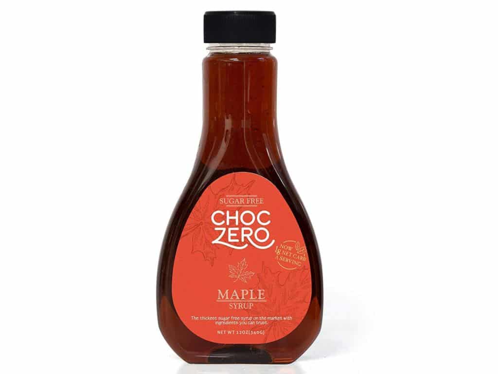 ChocZero's Maple Syrup. Sugar free, Low Carb, Sugar Alcohol free, Gluten Free, No preservatives, Non-GMO. Dessert and Breakfast Topping Syrup