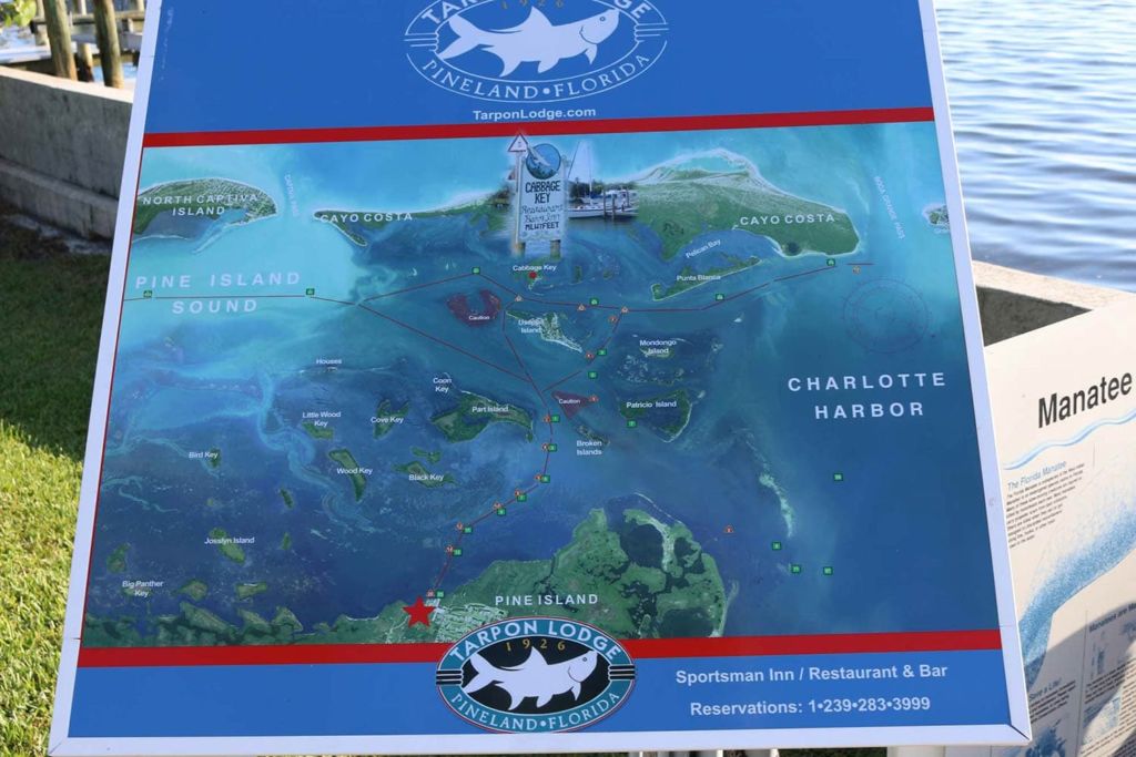 tarpon lodge fishing map