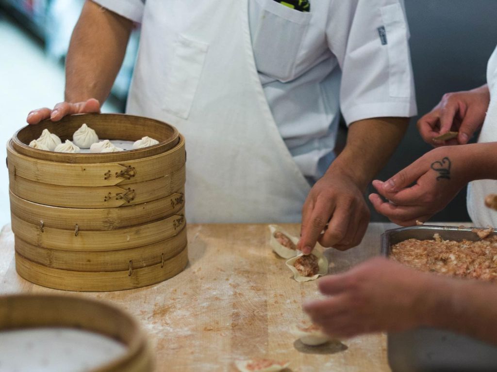 making dumplings