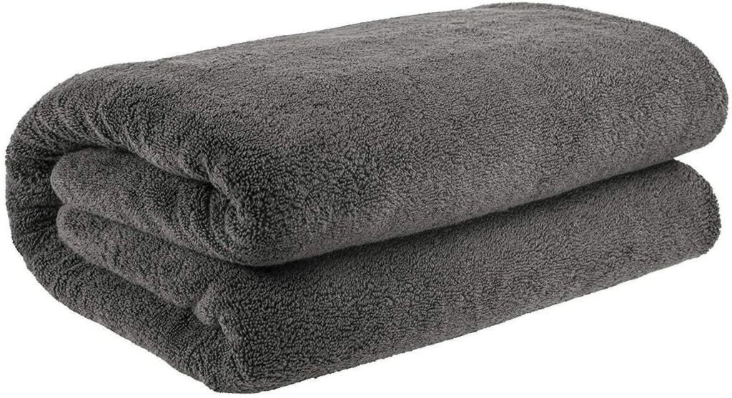 40x80 Inches Jumbo Size, Thick & Large 650 GSM Ringspun Genuine Cotton Bath Sheet, Luxury Hotel & Spa Quality, Absorbent & Soft Decorative Kitchen & Bathroom Turkish Towels, Charcoal Grey