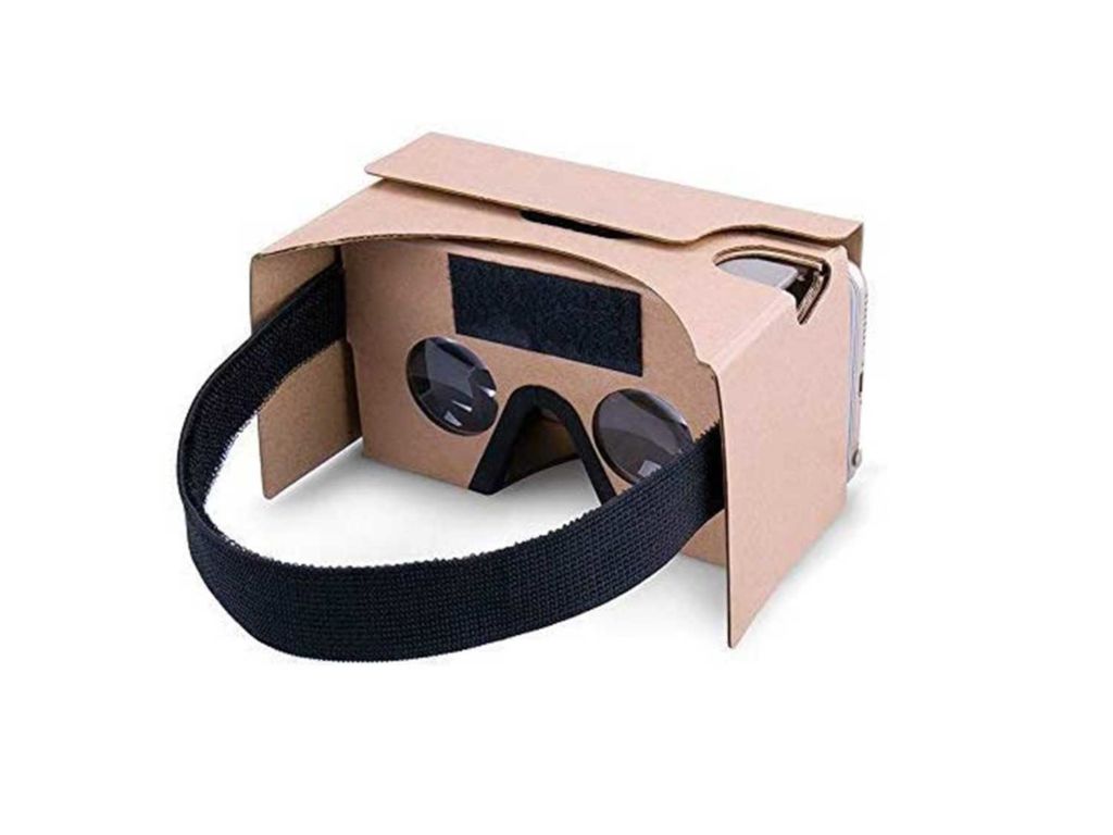 Google Cardboard,VR Headsets 3D Box Virtual Reality Glasses with Big Clear 3D Optical Lens and Comfortable Head Strap for All 3-6 Inch Smartphones (Yellow, 1 Pack)