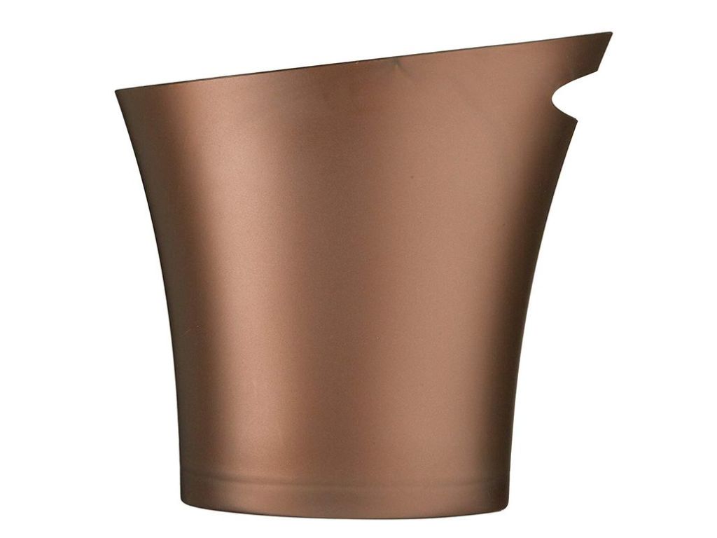 Umbra Skinny Sleek & Stylish Bathroom Trash, Small Garbage Can Wastebasket for Narrow Spaces at Home or Office, 2 Gallon Capacity, Bronze