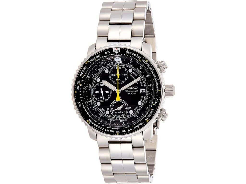 Seiko Men's Pilot Watch Alarm Chronograph