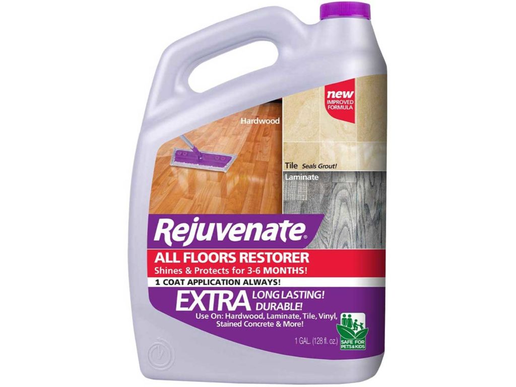 Rejuvenate All Floors Restorer and Polish Fills in Scratches Protects & Restores Shine No Sanding Required (128 oz)