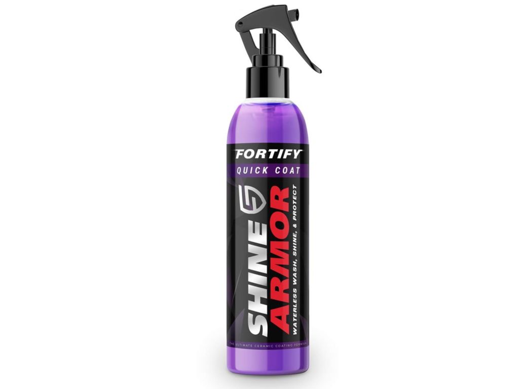 SHINE ARMOR Fortify Quick Coat - Ceramic Coating - Car Wax Polish Spray - Waterless Car Wash & Wax - Hydrophobic Top Coat Polish & Polymer Paint Sealant Detail Protection