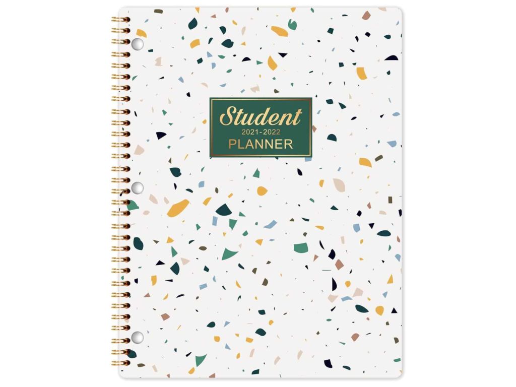 Student Planner 2021-2022 - Academic Planner from Jul 2021- Jun 2022, 8.5" × 11 ", Weekly Lesson Planner, Strong Twin- Wire Binding, 12 Monthly Tabs, Stickers, Perfect Organizer