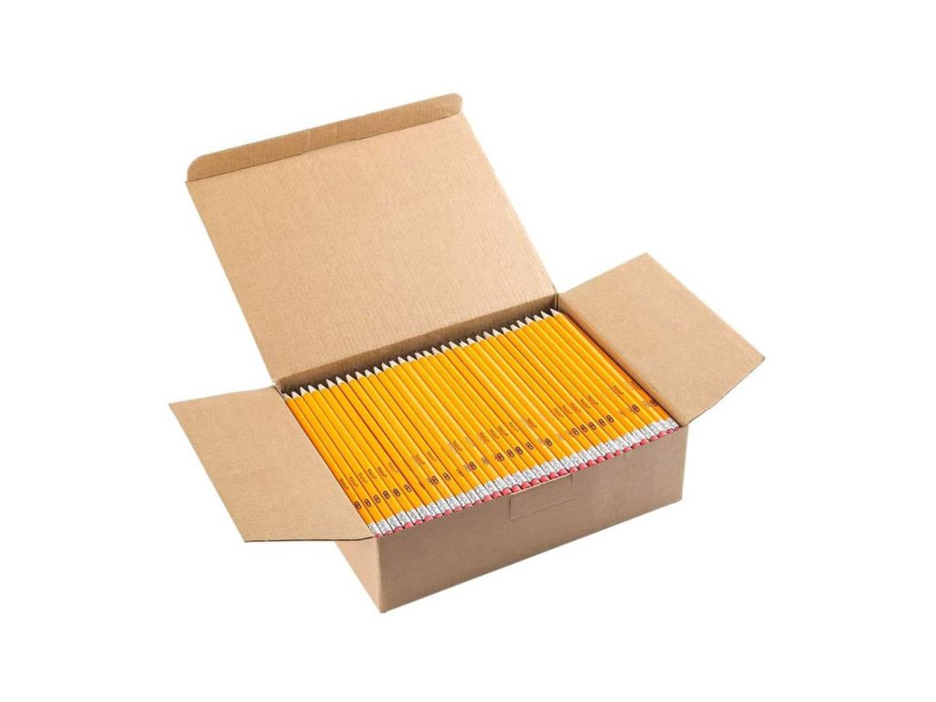 Wood-Cased #2 HB Pencils, Yellow, Pre-sharpened, Class Pack, 320 pencils