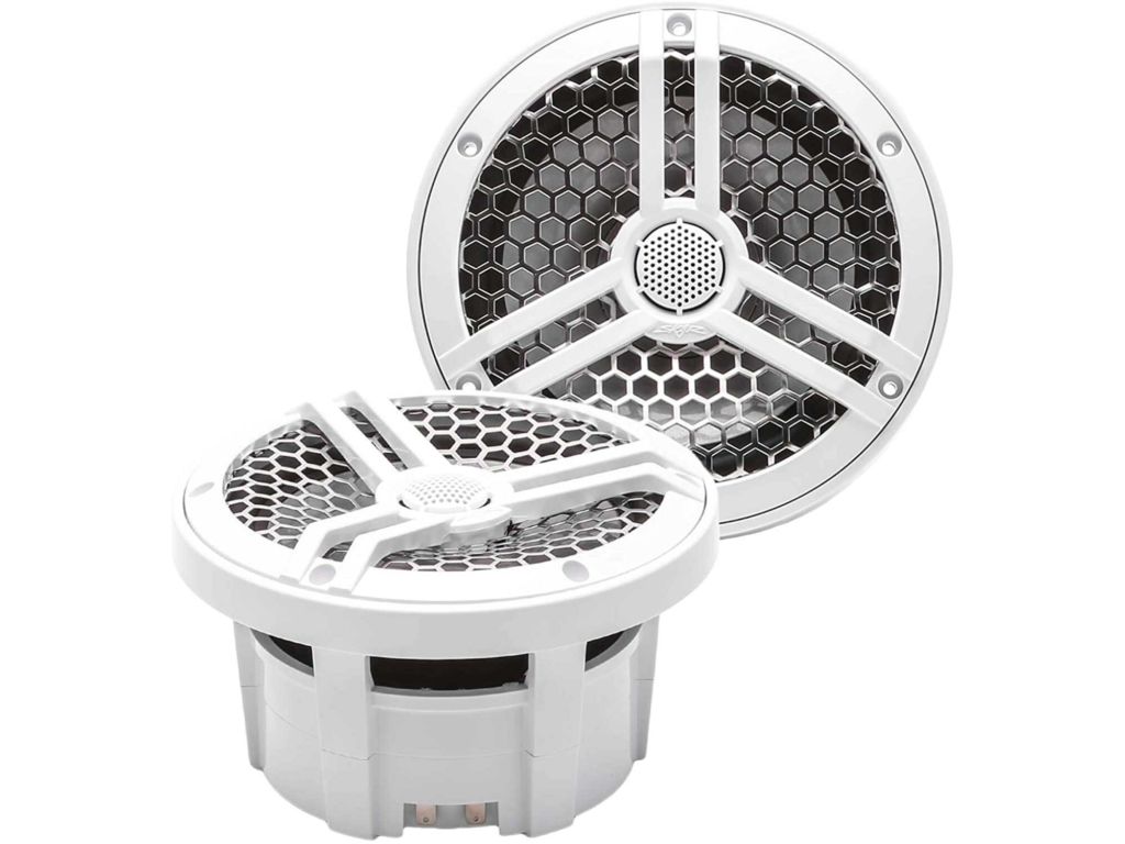 Skar Audio SK65M 6.5" 2-Way Marine Full Range 320 Watt Coaxial Speakers, Pair (White)