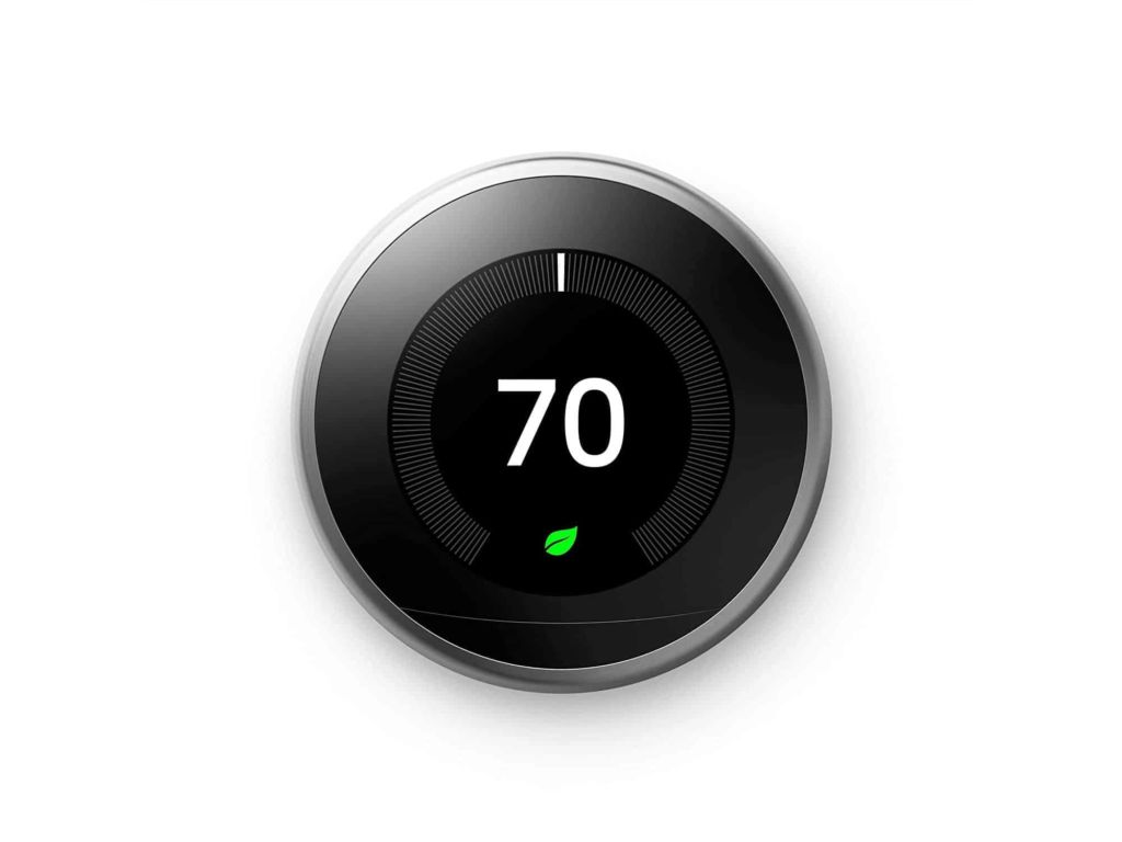 Google Nest Learning Thermostat - Programmable Smart Thermostat for Home - 3rd Generation Nest Thermostat - Works with Alexa - Stainless Steel