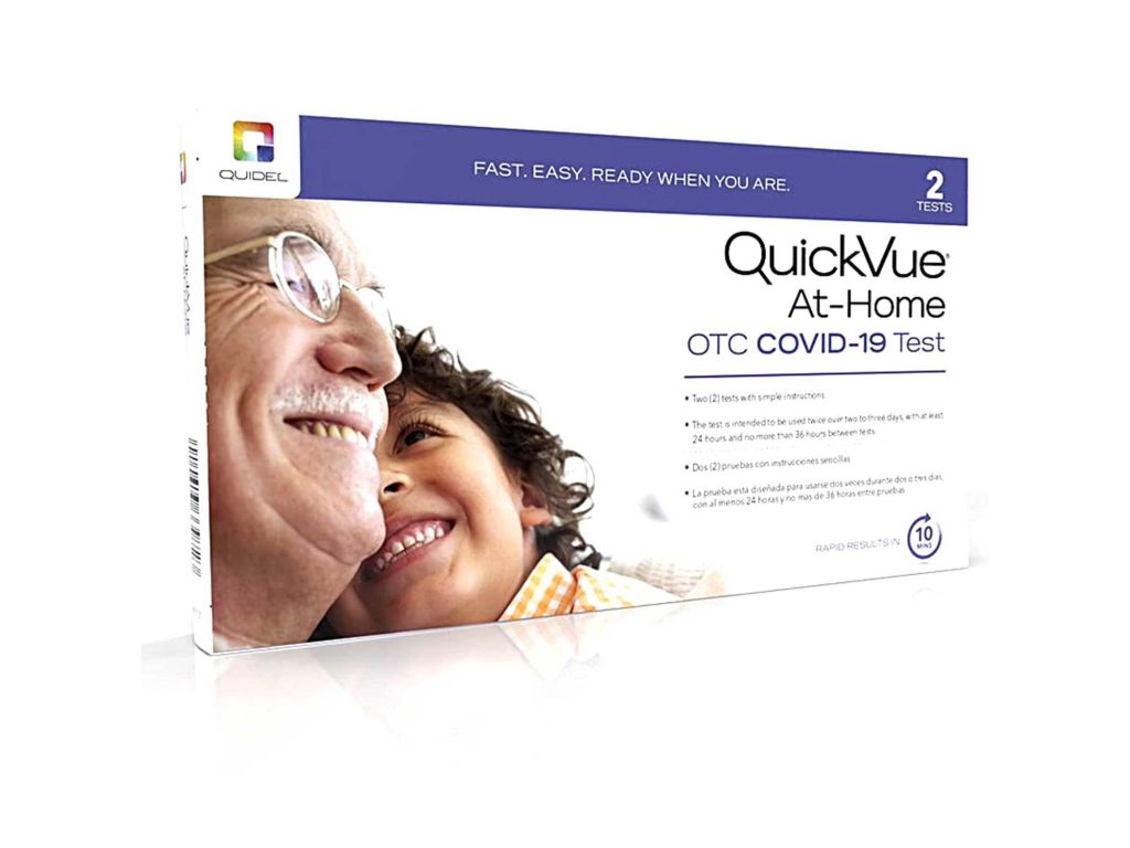 Quidel QuickVue at-Home OTC COVID-19 Test Kit - Nasal Swab 10 Minute Rapid Results