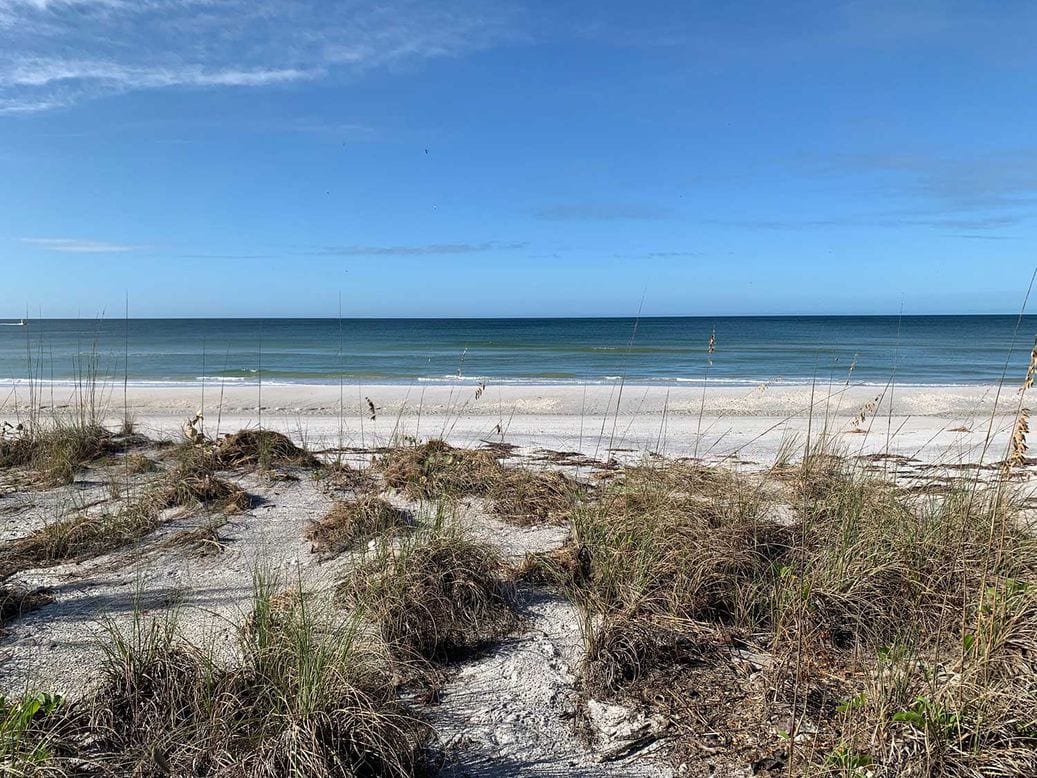 Beach on Little Gasparilla Island