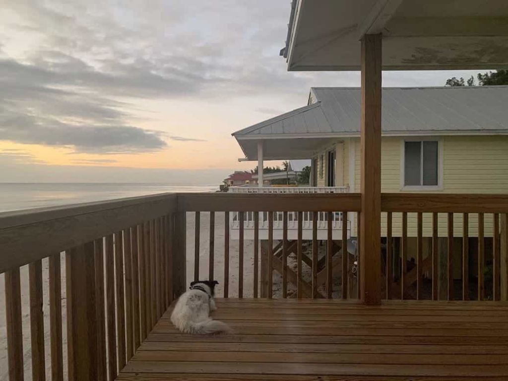 Deck overlooking the Gulf of Mexico