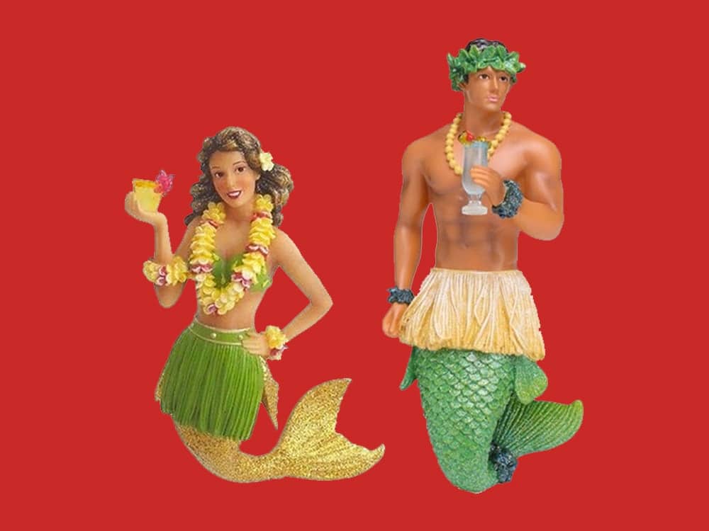 fun novelty gift ideas, mermaid ornaments