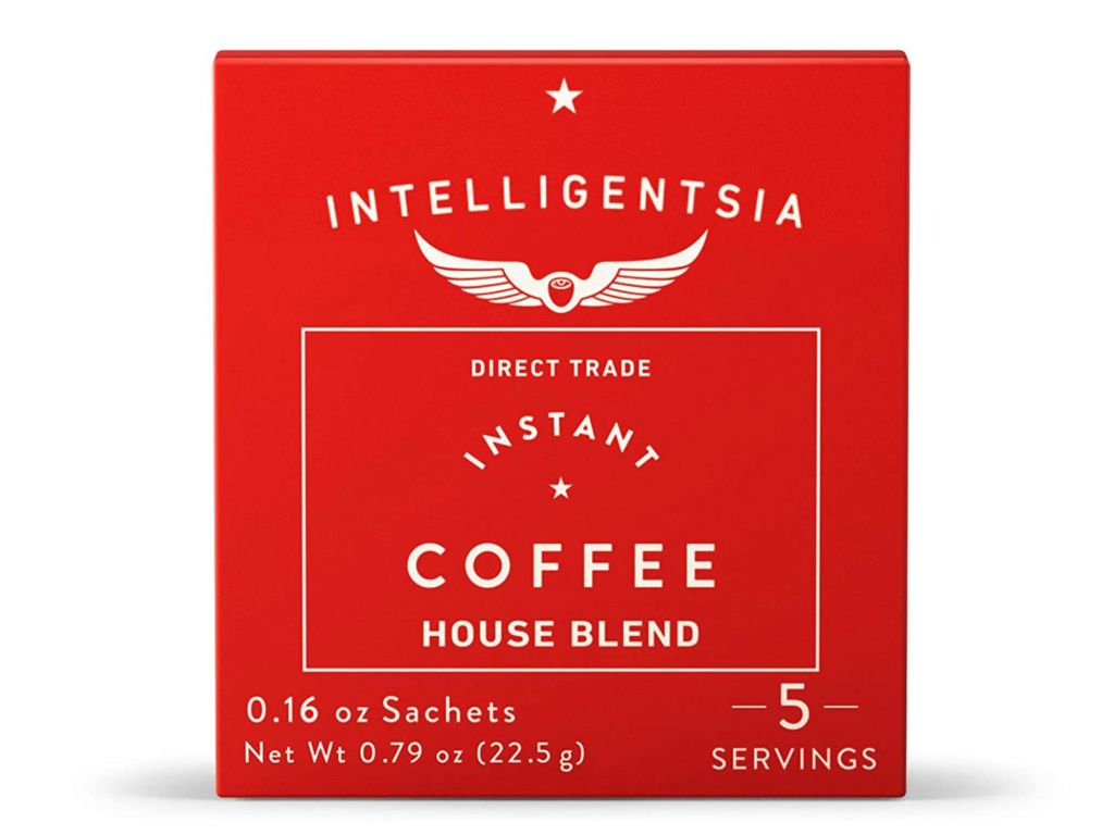 Intelligentsia, Instant Coffee - Instant Coffee - 5 Single Serve Sachets (1 Box of 5 Packets), House Blend, Direct Trade