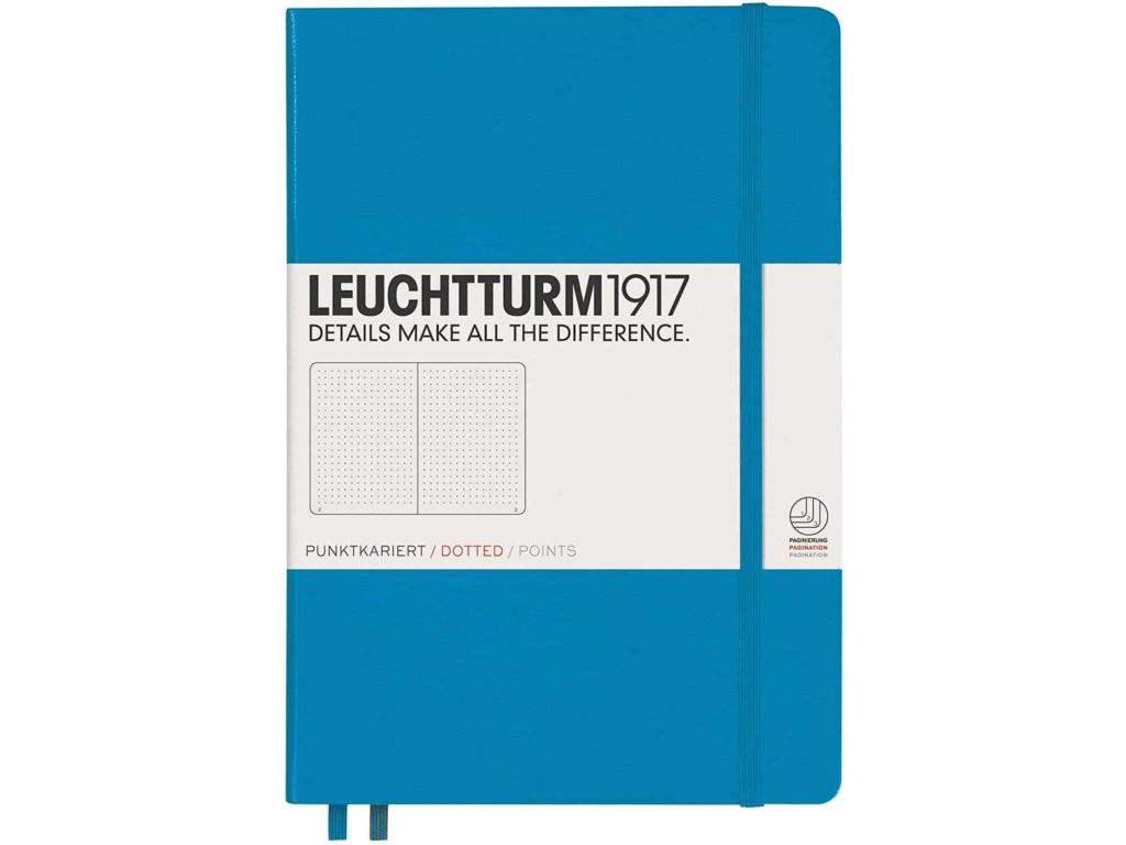 LEUCHTTURM1917 - Medium A5 Dotted Hardcover Notebook (Azur) - 251