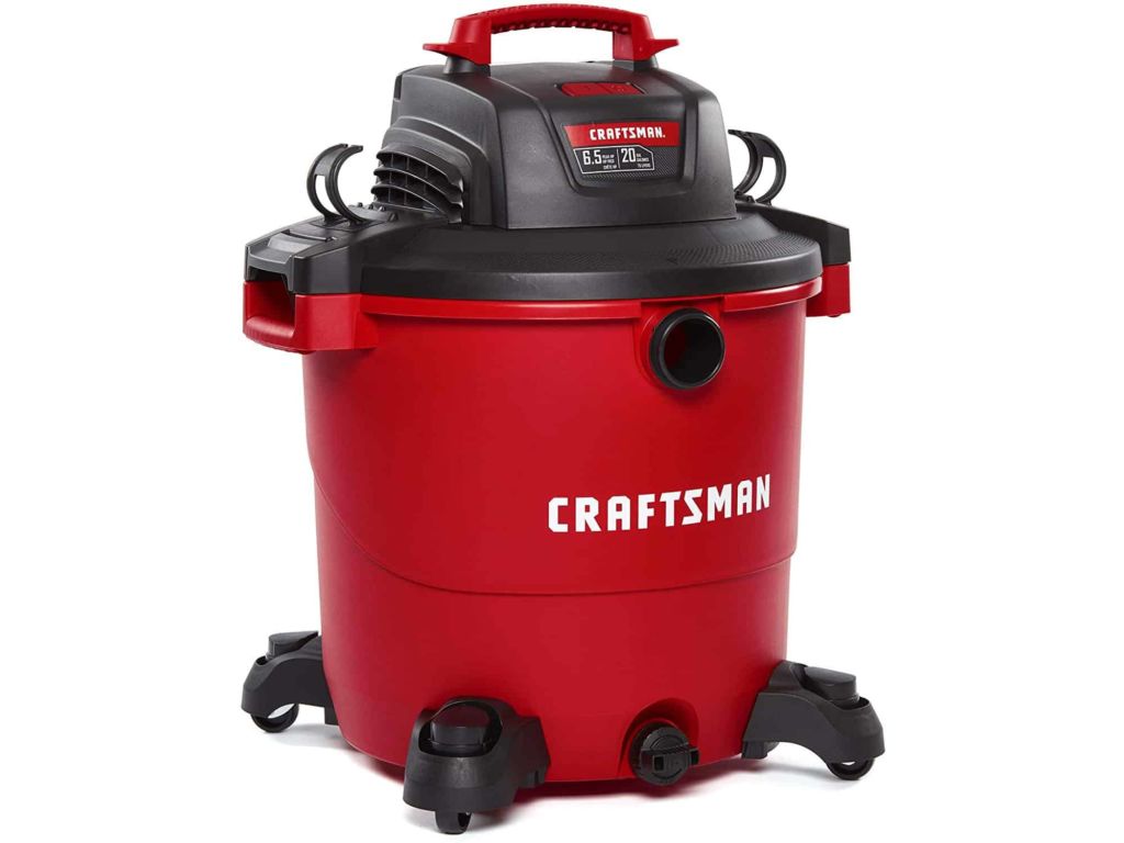 CRAFTSMAN CMXEVBE17596 20 Gallon 6.5 Peak HP Wet/Dry Vac, Heavy-Duty Shop Vacuum with Attachments