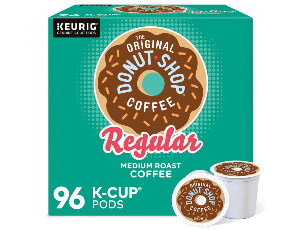 The Original Donut Shop Regular, Single-Serve Keurig K-Cup Pods, Medium Roast Coffee Pods, 96 Count