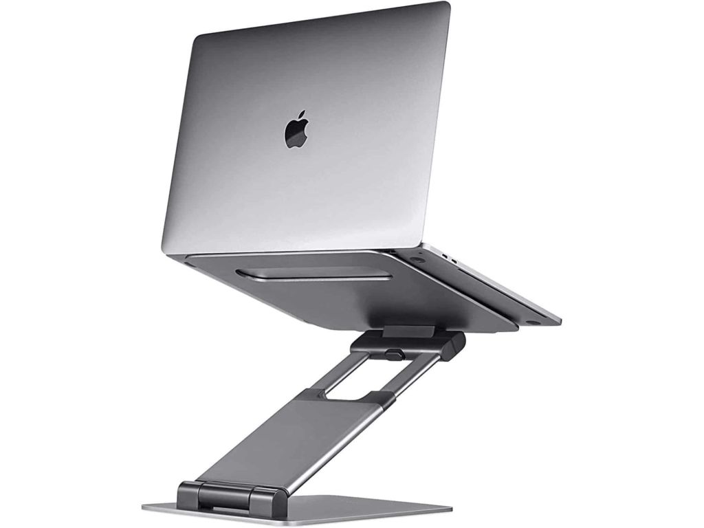 Ergonomic Laptop stand for desk, Adjustable height up to 20", Laptop riser computer stand for laptop, Portable laptop stands, Fits MacBook, Laptops 10 15 17 inches, Laptop holder and Laptop desk stand