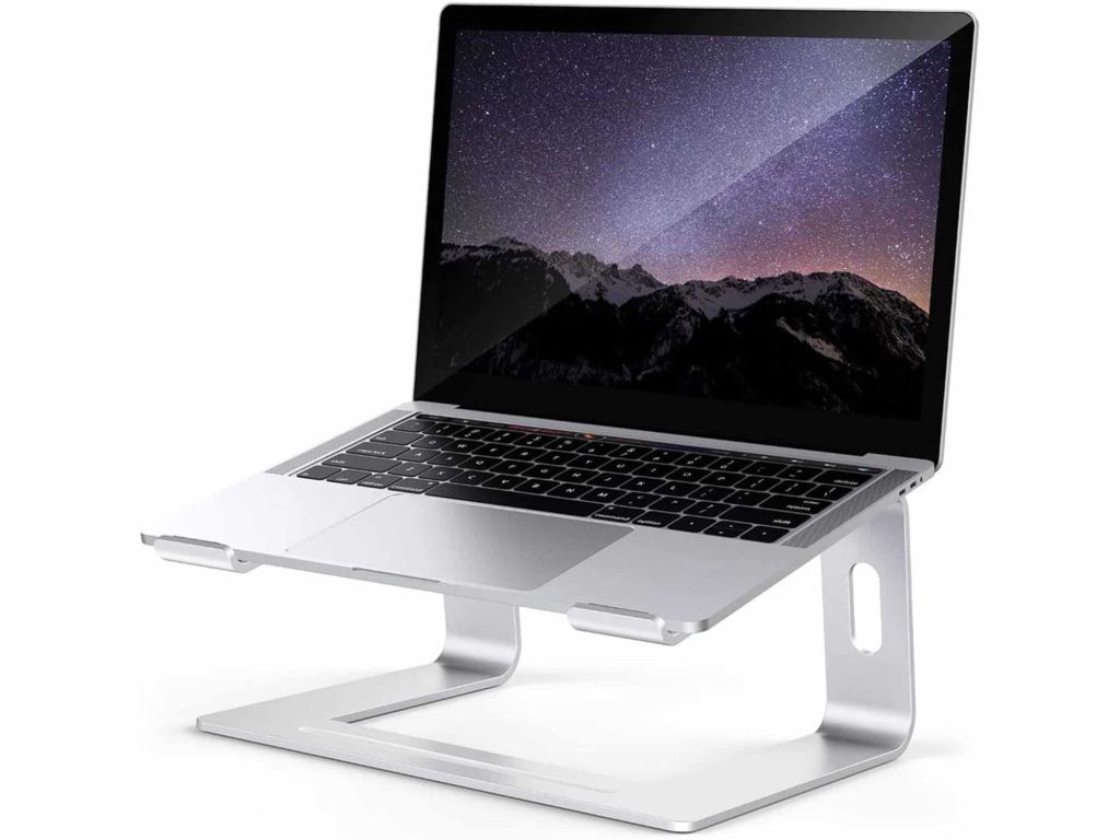 Laptop Stand for desk, Detachable Laptop Riser Notebook Holder Stand Ergonomic Aluminum Laptop Mount Computer Stand, Compatible with MacBook Air Pro, Dell XPS, Lenovo More 10-18" Laptops