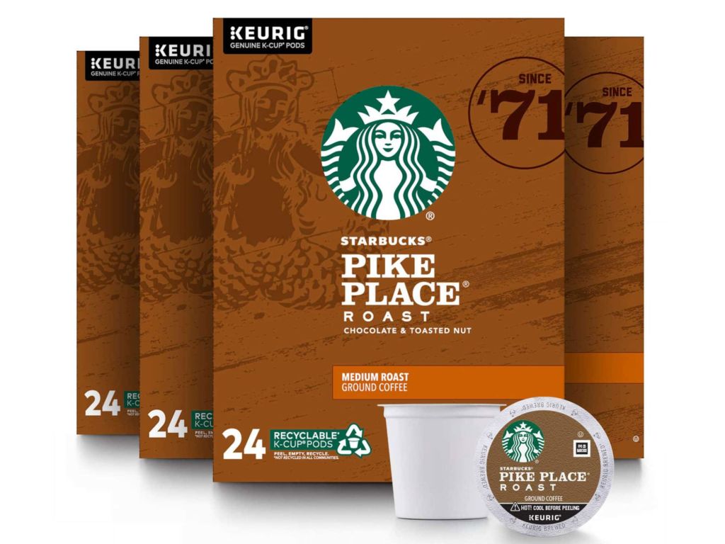 Starbucks Pike Place Roast K Cups, 96-Count
