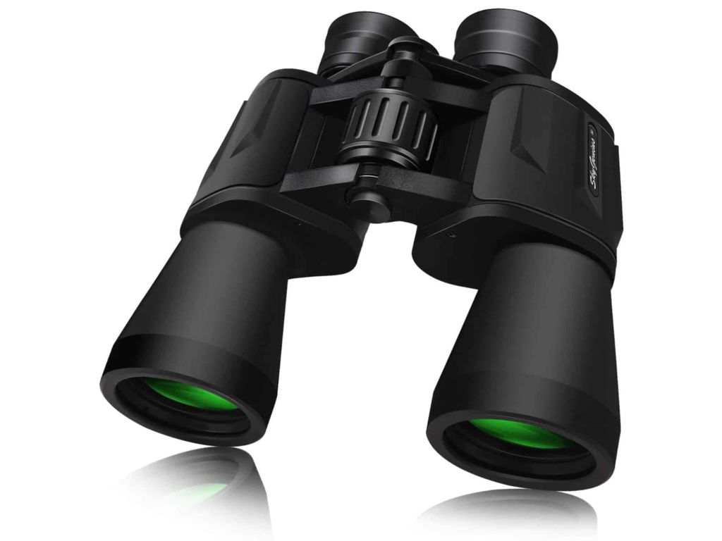 SkyGenius 10 x 50 Powerful Binoculars for Adults Durable Full-Size Clear Binoculars for Bird Watching Travel Sightseeing Hunting Wildlife Watching Outdoor Sports Games and Concerts