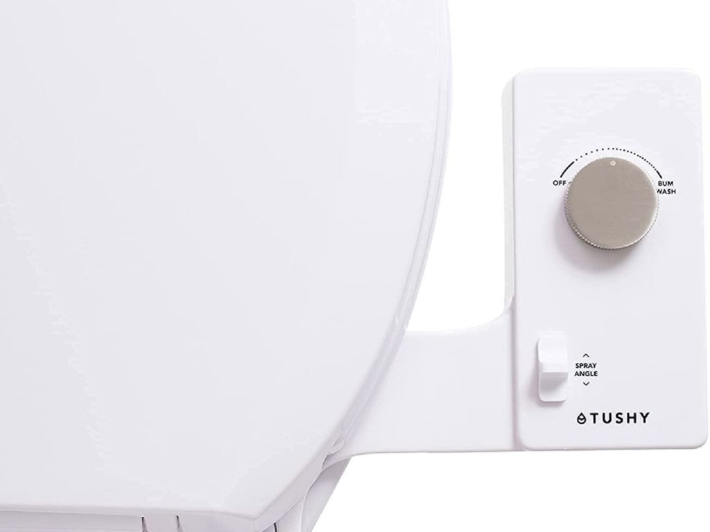 Tushy Classic 3.0 Bidet Toilet Seat Attachment - A Non-Electric Self Cleaning Water Sprayer with Adjustable Water Pressure Nozzle, Angle Control & Easy Home Installation (Platinum)