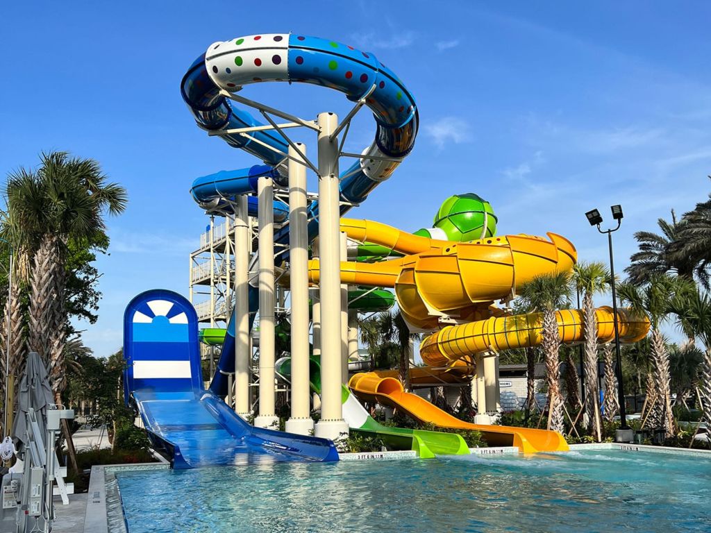 water slides