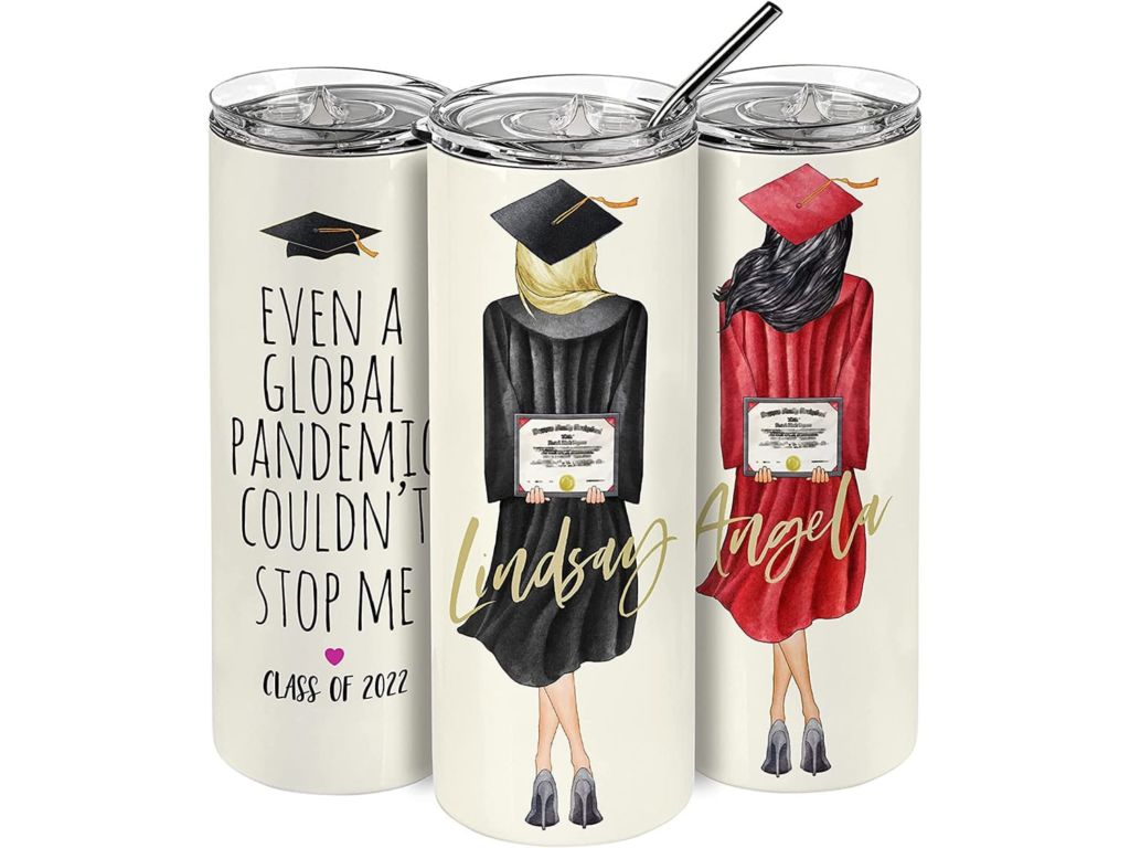 Graduation tumblers.